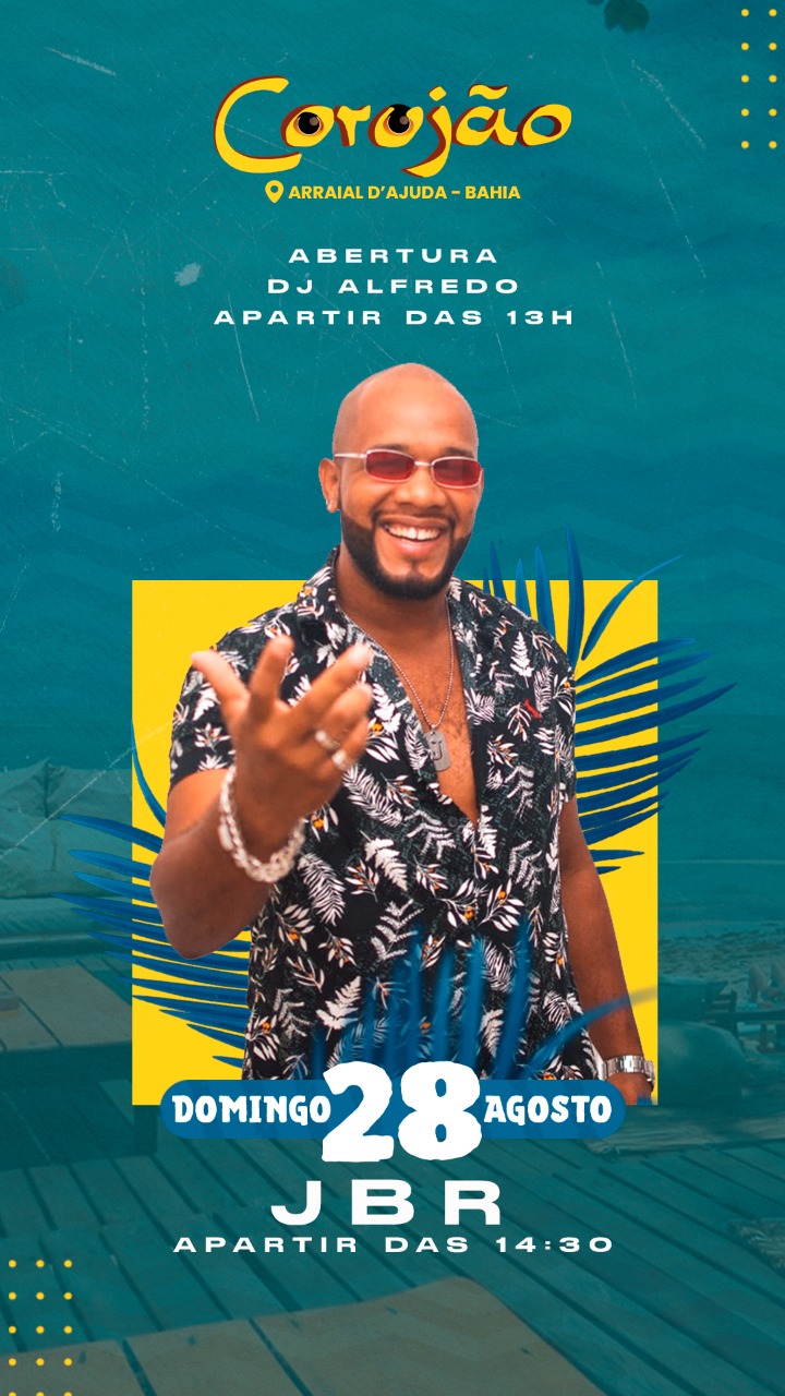 Cartaz   Corujo - Estrada da Balsa, 1813 - Praia de Araape, Domingo 28 de Agosto de 2022