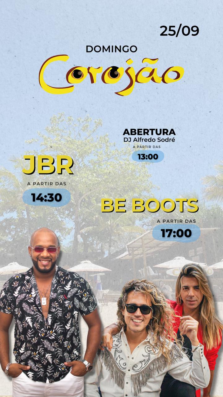 Cartaz   Corujo - Estrada da Balsa, 1813 - Praia de Araape, Domingo 25 de Setembro de 2022