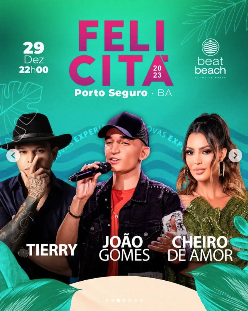 Cartaz   Beat Beach - Av. Beira Mar, 5585 - Praia de Taperapu, Quinta-feira 29 de Dezembro de 2022