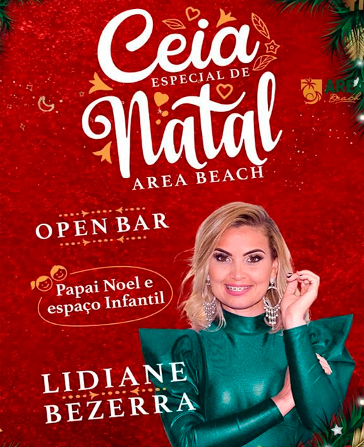 Cartaz   Cabana rea Beach -  Avenida Beira Mar 6900 - Praia de Taperapuan, Sábado 24 de Dezembro de 2022