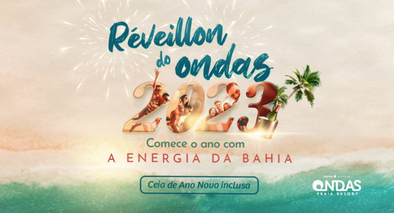 Cartaz   Ondas Praia Resort - Av. Beira Mar, n 12.675 - Bairro Mut, Sábado 31 de Dezembro de 2022