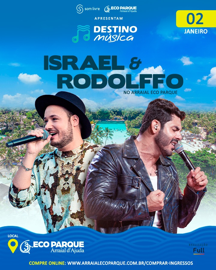 Cartaz   Arraial d'Ajuda Eco Parque - Estrada da Balsa, km 4,5, Segunda-feira 2 de Janeiro de 2023