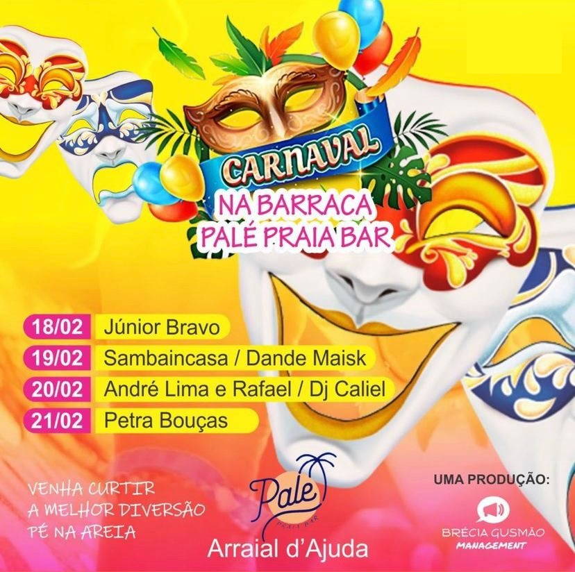 Cartaz   Pale Praia Bar - Estrada da Balsa, 100, Domingo 19 de Fevereiro de 2023