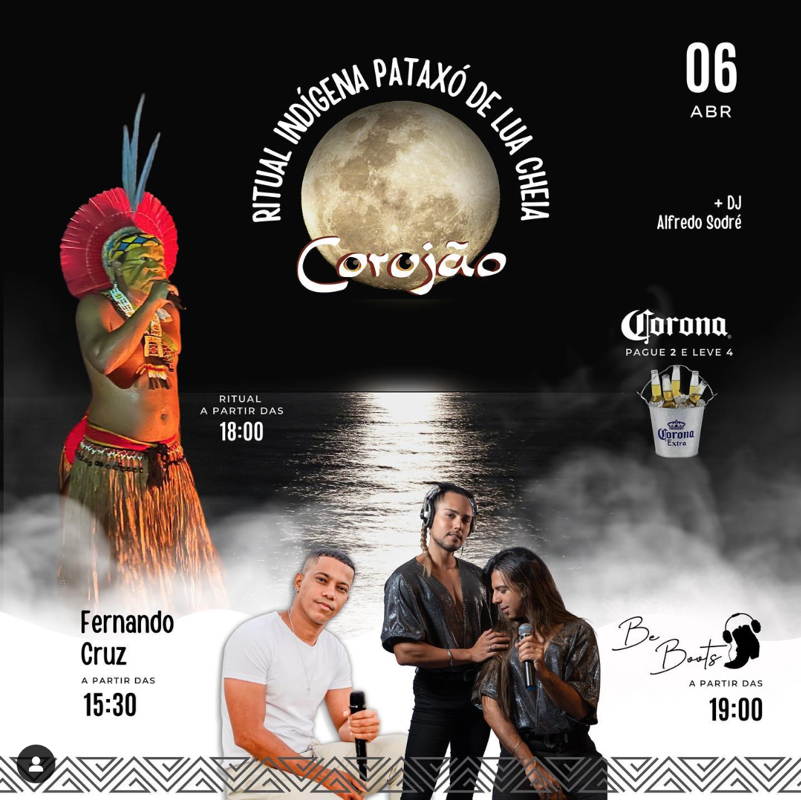 Cartaz   Corujo - Estrada da Balsa, 1813 - Praia de Araape, Quinta-feira 6 de Abril de 2023