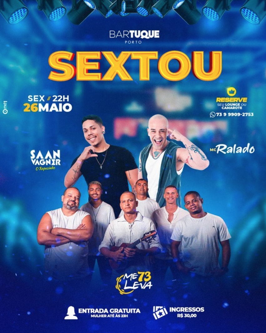 Cartaz   Bartuque - Av. do Descobrimento, 151, Sexta-feira 26 de Maio de 2023