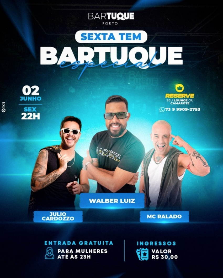 Cartaz   Bartuque - Av. do Descobrimento, 151, Sexta-feira 2 de Junho de 2023