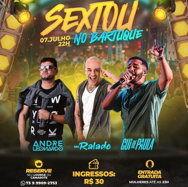 Cartaz   Bartuque - Av. do Descobrimento, 151, Sexta-feira 7 de Julho de 2023