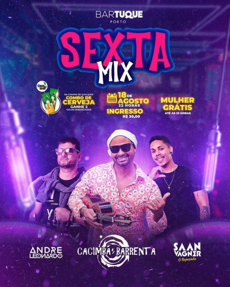 Cartaz   Bartuque - Av. do Descobrimento, 151, Sexta-feira 18 de Agosto de 2023