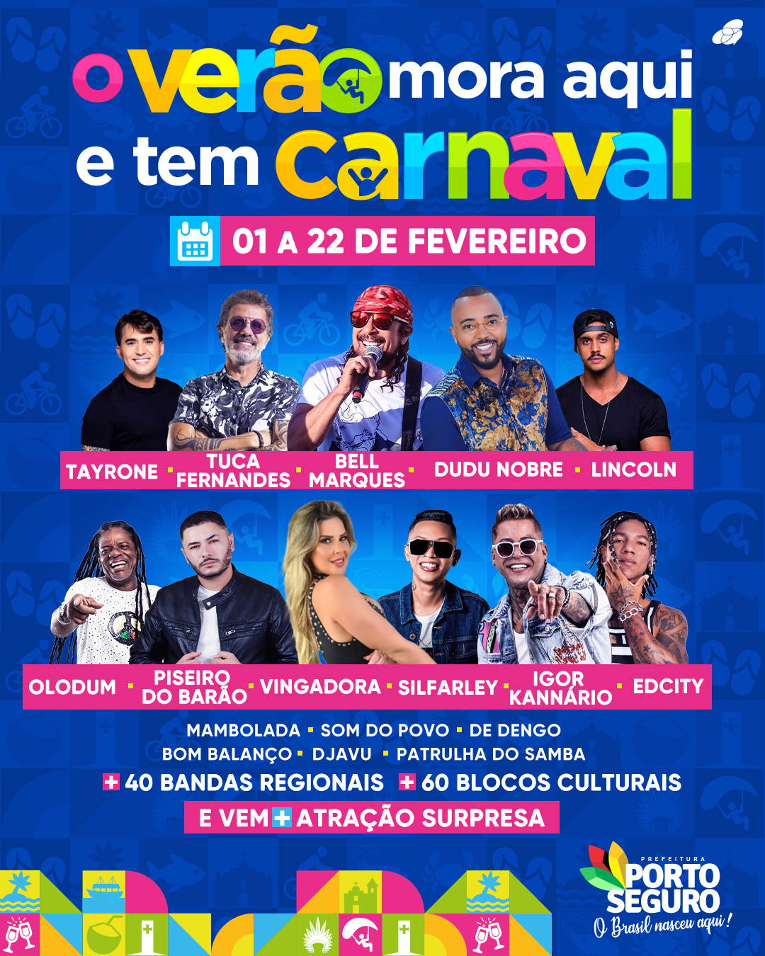 Cartaz   Passarela da Cultura - Centro, Segunda-feira 12 de Fevereiro de 2024