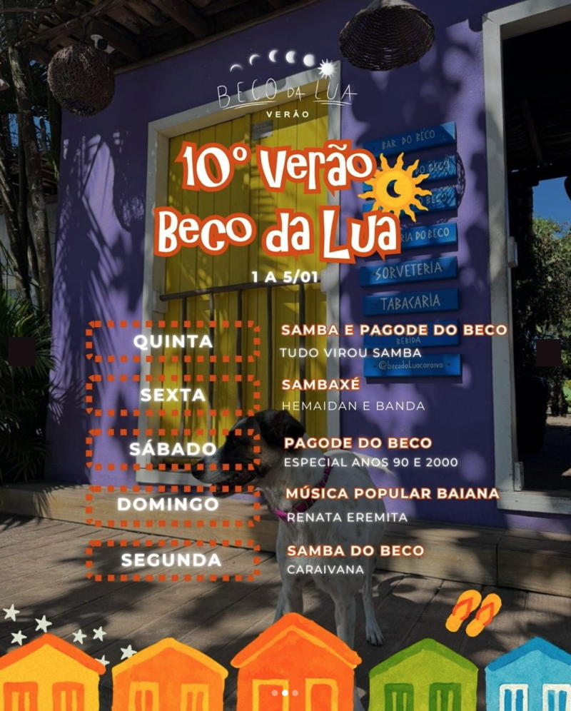 Cartaz   Beco da Lua, S&aacute;bado 3 de Janeiro de 2026