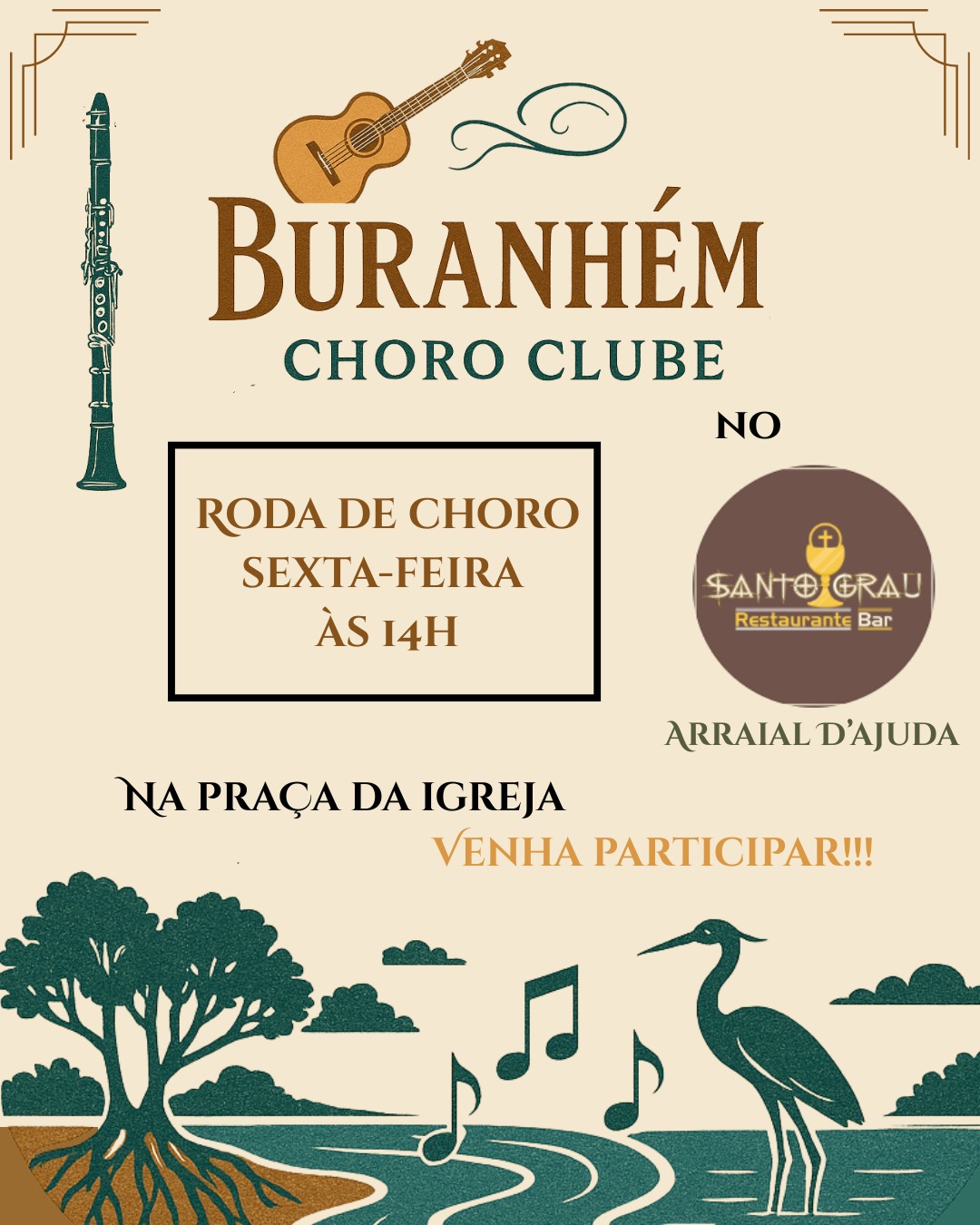 Cartaz   Santo Grau - Pra�a da Igreja Nossa Senhora d'Ajuda, Sexta-feira 6 de Fevereiro de 2026