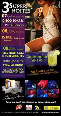panfleto Electron com os Dj's residentes