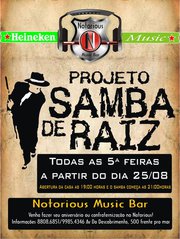 panfleto Projeto Samba de Raiz