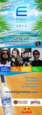 panfleto Energy Trancoso 2012 - Prime Party