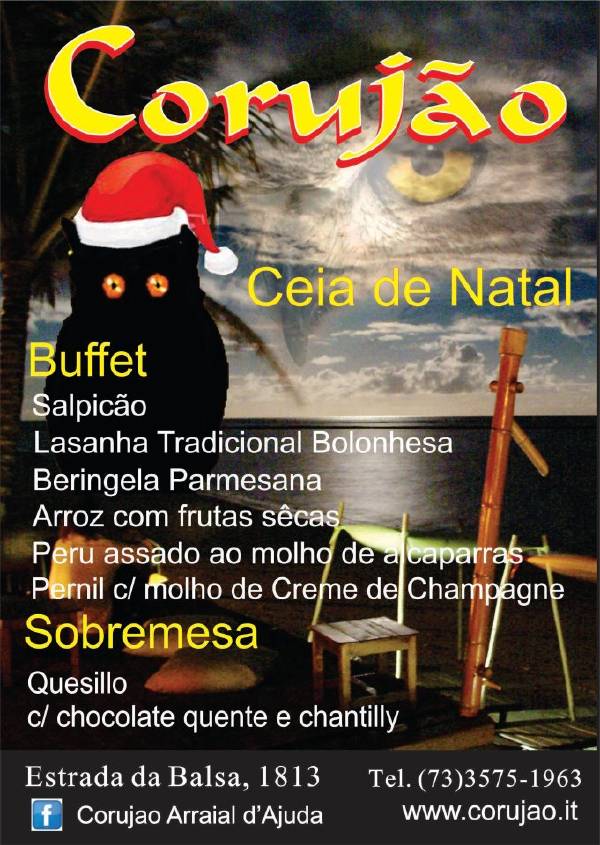 Cartaz   Corujo - Estrada da Balsa 1813 - Praia de Araape, Sábado 24 de Dezembro de 2011