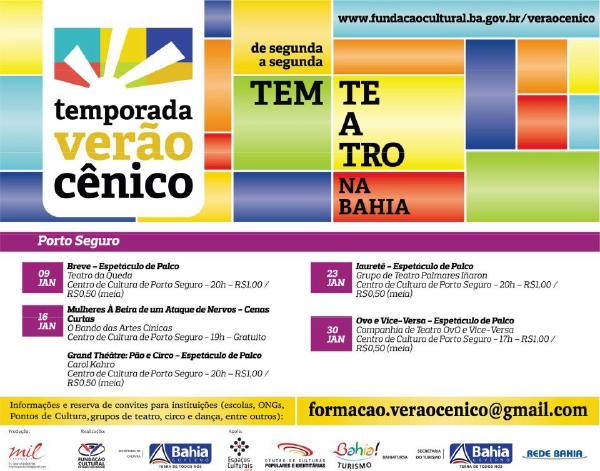 Cartaz   Centro de Cultura - Praa Dend, s/n, Quarta-feira 30 de Janeiro de 2013