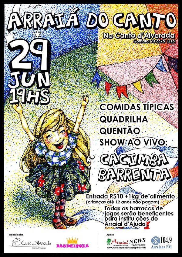 Cartaz   Canto d'Alvorada Hotel Pousada - Estrada da Balsa, 1993, Sábado 29 de Junho de 2013