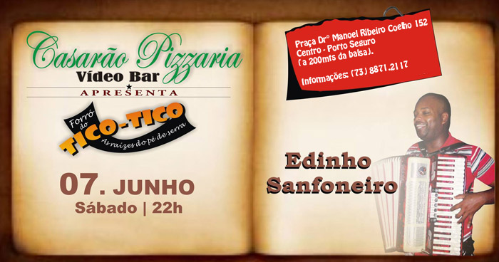Cartaz   Casaro Pizzaria Video Bar - Praa Dr Manoel Ribeiro Coelho 152, Sábado 7 de Junho de 2014