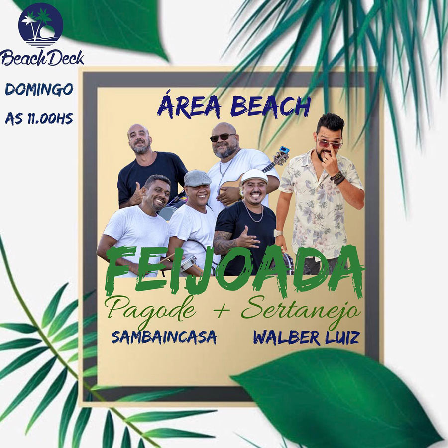 Cartaz  - Cabana Area Beach -  Avenida Beira Mar 6900 - Praia de Taperapuan, Domingo 24 de Novembro de 2019