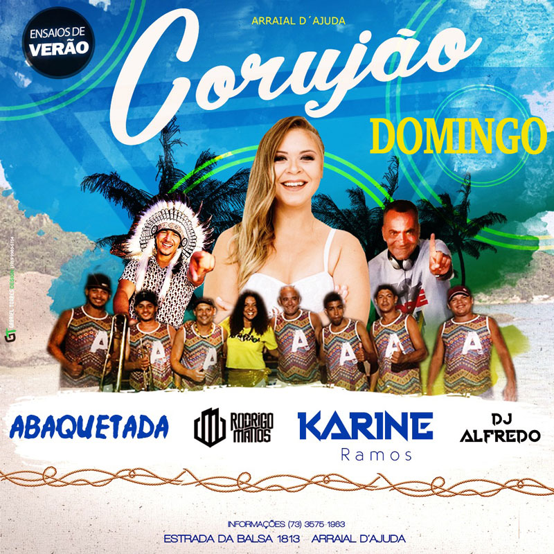 Cartaz  - Corujo - Estrada da Balsa, 1813 - Praia de Araape, Domingo 24 de Novembro de 2019