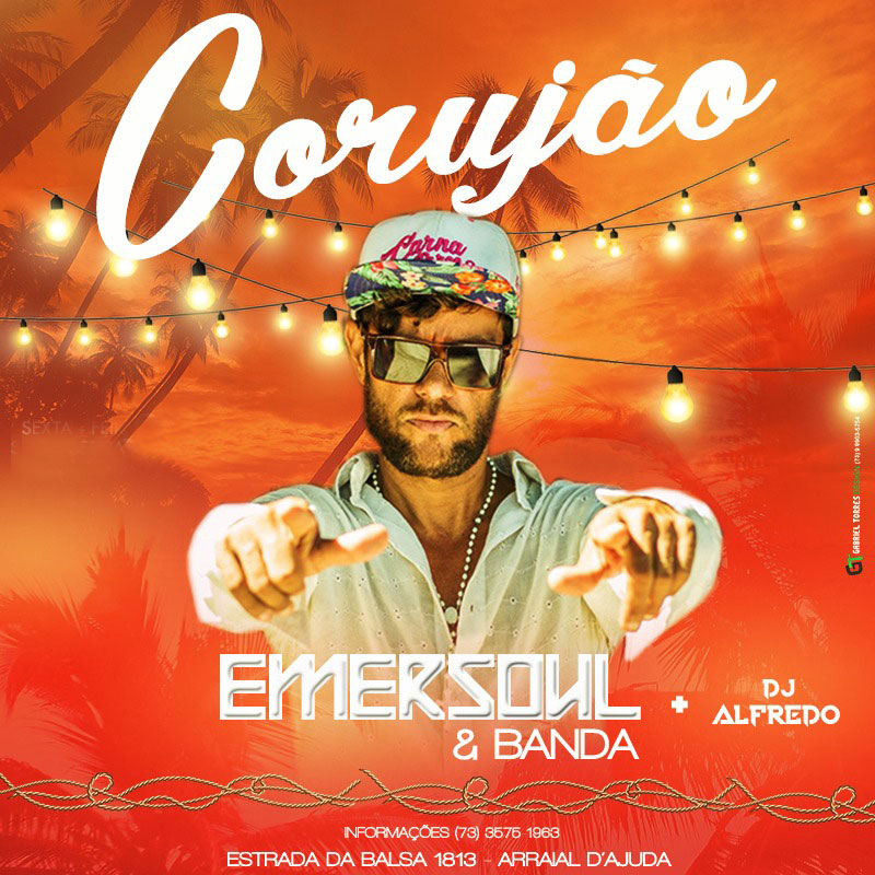 Cartaz  - Corujo - Estrada da Balsa, 1813 - Praia de Araape, Sábado 13 de Abril de 2019