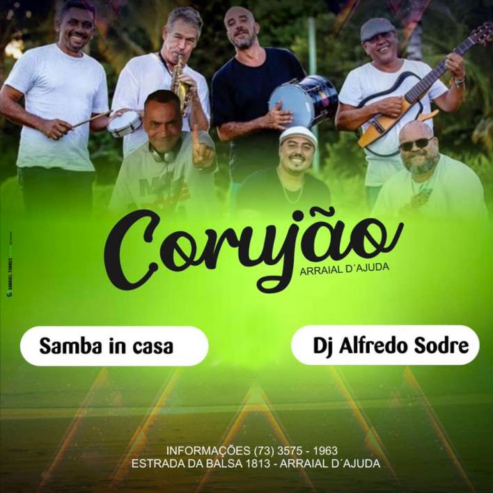 Cartaz  - Corujo - Estrada da Balsa, 1813 - Praia de Araape, Sábado 29 de Junho de 2019