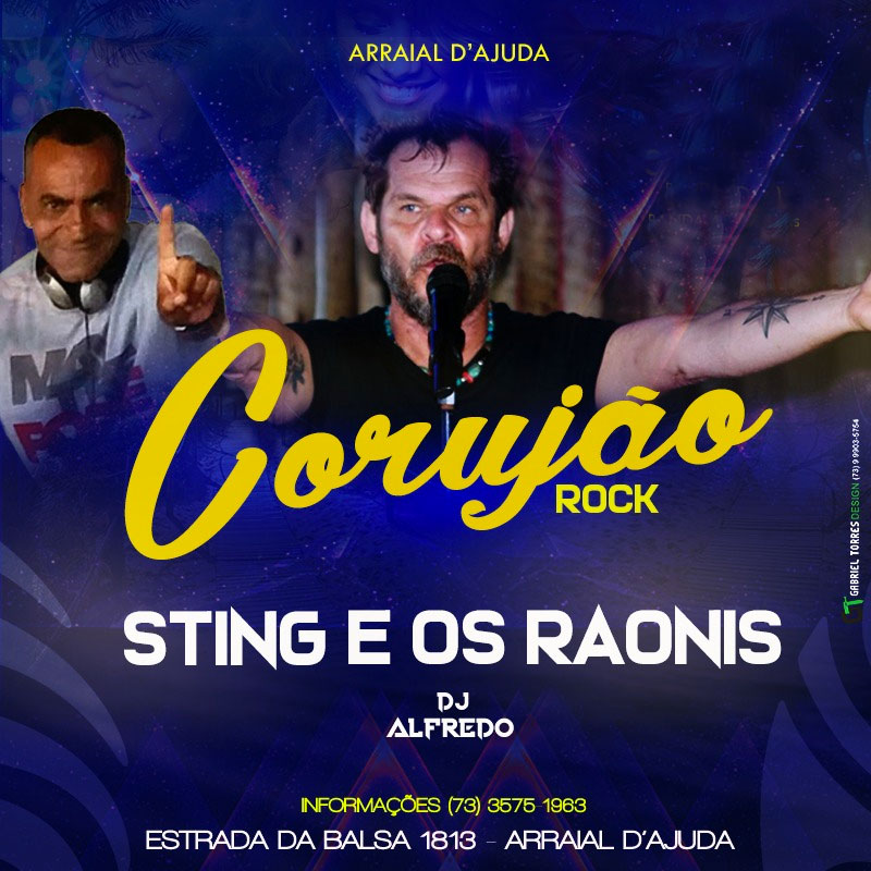 Cartaz  - Corujo - Estrada da Balsa, 1813 - Praia de Araape, Sábado 20 de Outubro de 2018