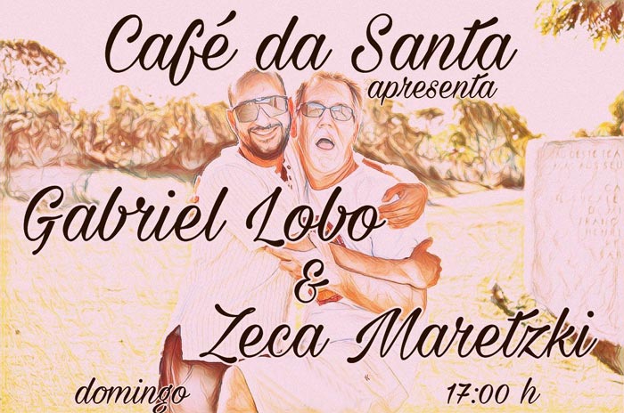 Cartaz  - Caf da Santa - praa da Igreja, Domingo 30 de Julho de 2017