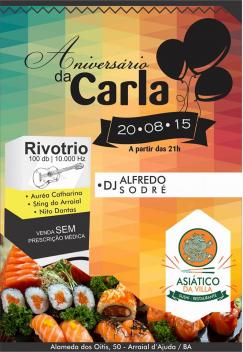 panfleto Aniversrio da Carla - Rivotrio