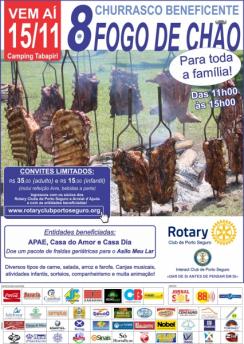 panfleto VIII Churrasco Beneficente Fogo do Cho