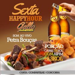 panfleto Happy Hour com Petra Bouas
