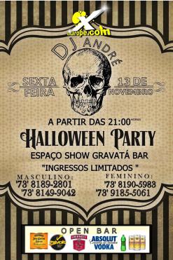 panfleto Halloween Party