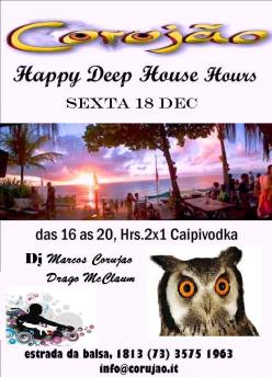 panfleto Happy Deep House Hours