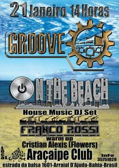 panfleto Groove on the beach