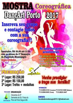 panfleto Mostra Coreogrfica DanArt Porto 2017