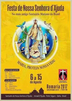 panfleto Romaria 2017 - Festa de Nossa Senhora d'Ajuda