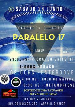 panfleto Electronic Party - Paralelo 17