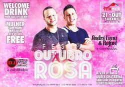 panfleto Festa Outubro Rosa - Andr Lima & Rafael