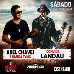 panfleto Abel Chaves e Banda Tymg convida Landau