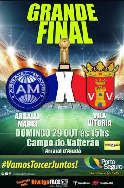 panfleto Final do Campeonato: Arraial Madri x Vila Vitrio