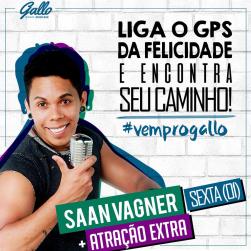 panfleto Happy Hour com Saan Vagner