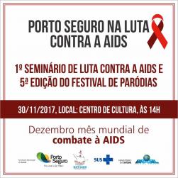 panfleto I Seminrio de Luta Contra AIDS e 5 Festival de Pardias