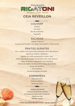 panfleto Ceia de Reveillon