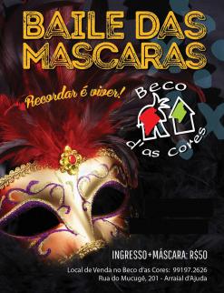 panfleto Baile das Mscaras 2018