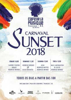 panfleto Carnaval Sunset 2018