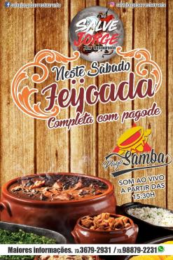 panfleto Feijoada com PagoSamba