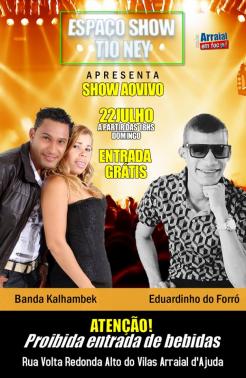 panfleto Banda Kalhambek + Eduardinho do Forr