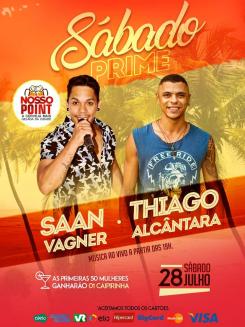 panfleto Sbado Prime - Saan Vagner & Thiago Alcntara