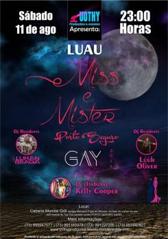 panfleto Luau Miss e Mister Gay 2018