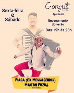 panfleto Forr ao vivo - Piaba, Maicon Fuzu e convidados